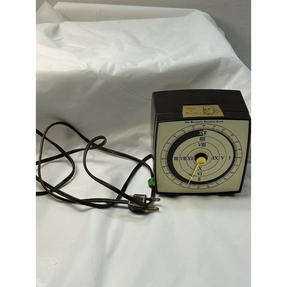 Vintage Benjamin Franklin Clock Paragon Electric BFC1-0 Single Hand Boxed USA